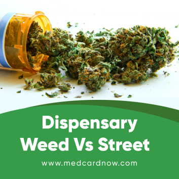 Dispensary Weed vs Street