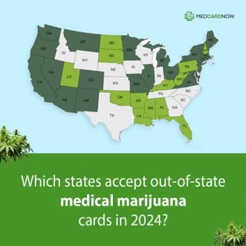 lists of states who accept out-of-state medical marijuana card